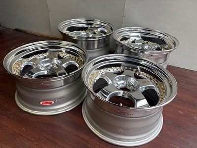 JDM Rare Excellent condition WORKMeister S1 forging 3-piece gold pierc No Tires - Image 9