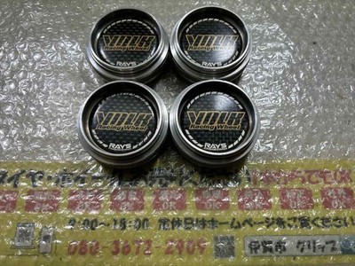 JDM 4 pieces RAYS VOLK Racing center cap carbon type installation diam No Tires