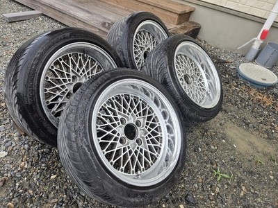 JDM SSR Rebar Mesh 7JA type 7.5JA type Deep Rim Old Car PCD114.3 GX71 (No Tires) - 画像 (2)