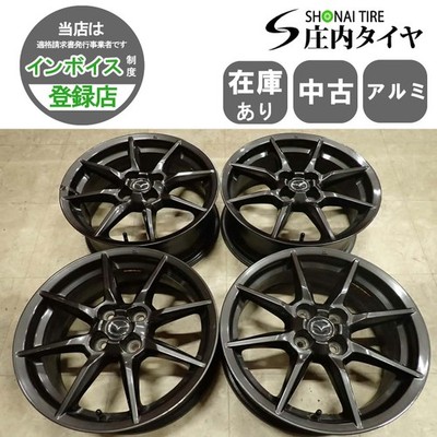 JDM 4-Wheel Set Company 16x6.5J Mazda Genuine Aluminum Wheel 4 Hole PCD10 (No Tires)