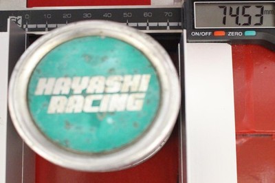 JDM 1 sheet Hayashi Racing aftermarket used wheel center plate center No Tires - Image 6