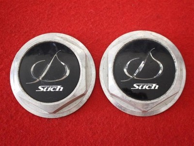 JDM 2pcs Stich aftermarket used wheel center cap center cover emblem o No Tires