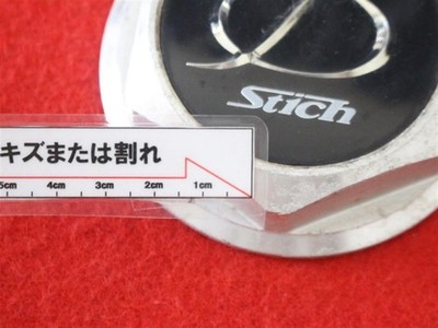 JDM 2pcs Stich aftermarket used wheel center cap center cover emblem o No Tires - Image 9