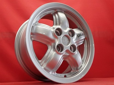 JDM Out of print rare used DRAG PROGRESSIVE wheels 4Book 6J 14 PCD100 No Tires - Image 2