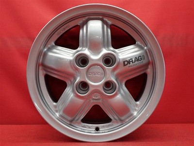 JDM Out of print rare used DRAG PROGRESSIVE wheels 4Book 6J 14 PCD100 No Tires - Image 4