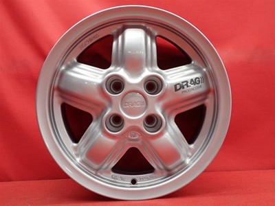 JDM Out of print rare used DRAG PROGRESSIVE wheels 4Book 6J 14 PCD100 No Tires - Image 7