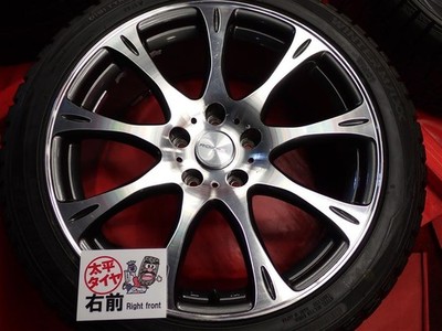 JDM Set of 4 Dunlop Winter Maxx 01 245/40R18 93Q 9-spoke 8J +35 PCD114 (No Tires) - 画像 (6)