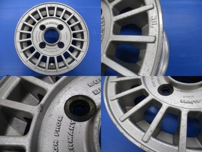 JDM 4Book Rare Old Car ALIPINE FIN RACING 104.0B +35 4H pcd100 Aluminu No Tires - Image 3