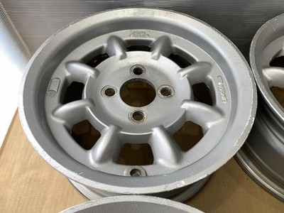 JDM At that time MINILITE aluminum wheel 13 6j +27 silver 4 holes 100 No Tires - Image 4