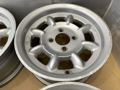 JDM At that time MINILITE aluminum wheel 13 6j +27 silver 4 holes 100 No Tires - Image 5