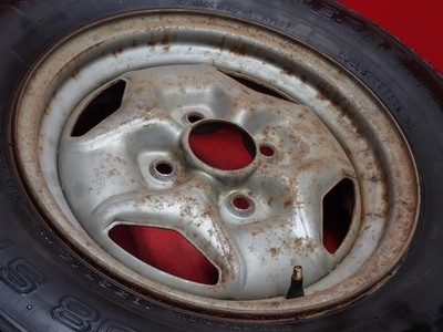 JDM Skyline Japan C210 genuine steel 4.5J-14 PCD114.3 4 holes +25 hub No Tires - Image 5