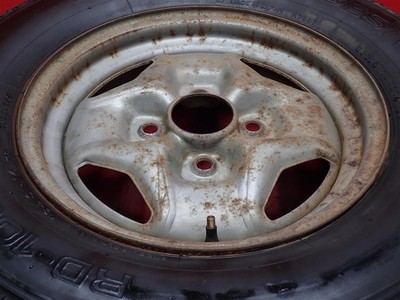 JDM Skyline Japan C210 genuine steel 4.5J-14 PCD114.3 4 holes +25 hub No Tires - Image 6