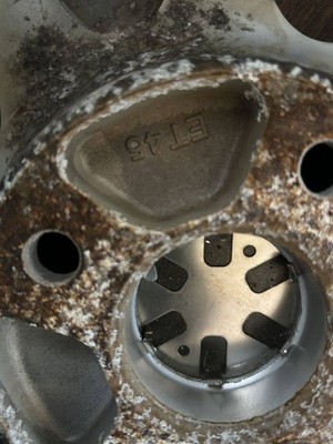 JDM Nothing limited m5 15 inch 6.5J off45 pcd100 damaged none 2-Wheel Set (No Tires) - 画像 (5)
