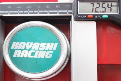 JDM 1 sheet Hayashi Racing aftermarket used wheel center plate center No Tires - Image 5