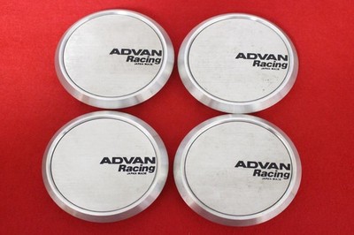 JDM 4 Advan Racing Aftermarket Wheel Center Plates Center Covers Emble No Tires