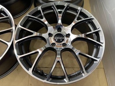 JDM RAYS VOLK RACING G16 FORGED 19 8j +44 Gunmetal polish type 5 holes No Tires - Image 2