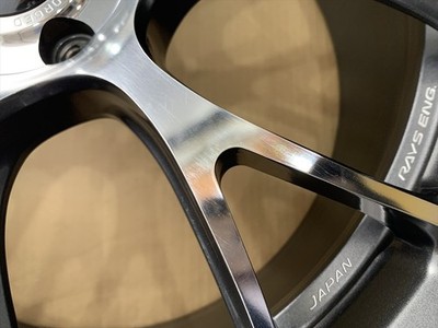JDM RAYS VOLK RACING G16 FORGED 19 8j +44 Gunmetal polish type 5 holes No Tires - Image 7