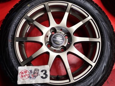 JDM Set of 4 Yokohama IceGuard 7 iG70 185/55R15 82Q 10-Spoke Tires 6J (No Tires) - 画像 (7)
