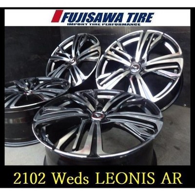 JDM 2102FK15103135Weds LEONIS AR20x8.5J 5 holes PCD114.3 +524-Wheel Set W (No Tires)