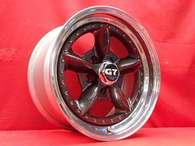 JDM Out of print rare PANASPORT Pana sports G7 C5R used wheel 4-Wheel Set 8/ (No Tires) - 画像 (2)