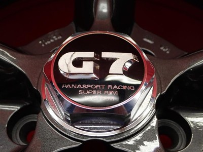 JDM Out of print rare PANASPORT Pana sports G7 C5R used wheel 4-Wheel Set 8/ (No Tires) - 画像 (10)