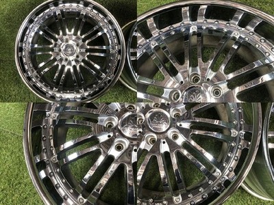 JDM AUTO COUTURE LATIVE 20 inch wheels 9J 10J 114.3 5H 4wheels plated (No Tires) - 画像 (5)