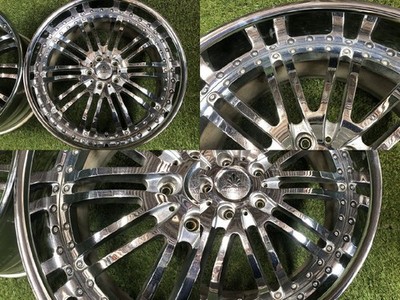 JDM AUTO COUTURE LATIVE 20 inch wheels 9J 10J 114.3 5H 4wheels plated (No Tires) - 画像 (6)