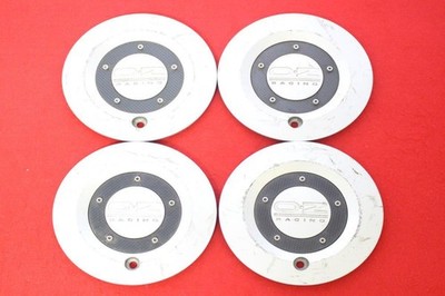 JDM 4 OZ Racing Aftermarket Used Wheel Center Plates Center Covers Emb No Tires