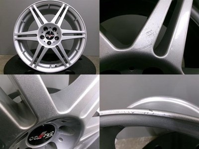 JDM 215/45R17 summer tires rare aftermarket aluminum wheels 175x100 bo (No Tires) - 画像 (6)