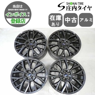 JDM 4-Wheel Set To company 19x8.5J Subaru WRX STI Genuine aluminum 5 hole (No Tires)