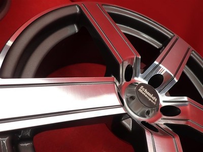 JDM Out of print rare Schmidt Motor Sports S5 used wheels 4-Wheel Set 7.5J 1 (No Tires) - 画像 (10)