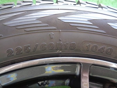 JDM BMW X3Size Used Set 8J-18 Irvin 225/60R18 18 inch Yokohama Ice Gua No Tires - Image 8