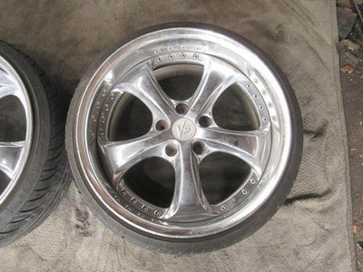 JDM Rare WORK VS-KF plated 9.0J+33 PCD114.3 5 holes 182Book work deep No Tires - Image 3