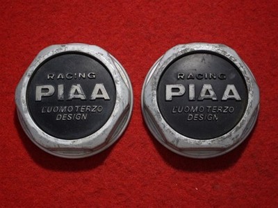 JDM 2 RACING PIAA Aftermarket Used Wheel Center Caps Center Covers Emb No Tires