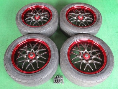JDM Rare Sparco NS-II 4-Wheel Set 15x6.5J+32 pcd100 wheels for Vitz March F (No Tires)