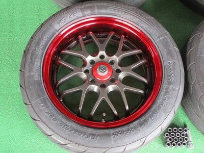 JDM Rare Sparco NS-II 4-Wheel Set 15x6.5J+32 pcd100 wheels for Vitz March F (No Tires) - 画像 (2)