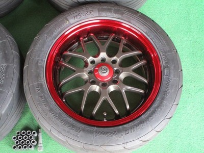 JDM Rare Sparco NS-II 4-Wheel Set 15x6.5J+32 pcd100 wheels for Vitz March F (No Tires) - 画像 (3)