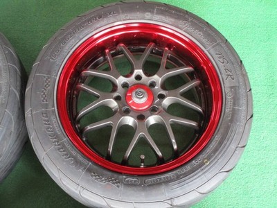 JDM Rare Sparco NS-II 4-Wheel Set 15x6.5J+32 pcd100 wheels for Vitz March F (No Tires) - 画像 (4)