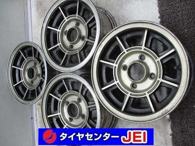 JDM 13 inch non-genuine 6J+15 114.3 Rare Vintage used aluminum wheels No Tires