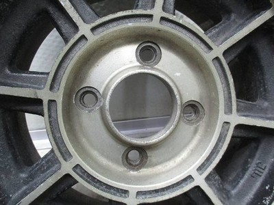 JDM 13 inch non-genuine 6J+15 114.3 Rare Vintage used aluminum wheels No Tires - Image 4