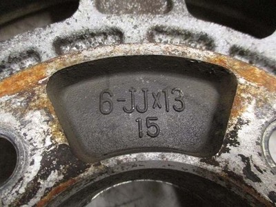JDM 13 inch non-genuine 6J+15 114.3 Rare Vintage used aluminum wheels No Tires - Image 9