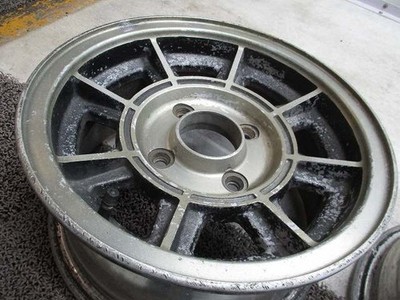 JDM 13 inch non-genuine 6J+15 114.3 Rare Vintage used aluminum wheels No Tires - Image 10
