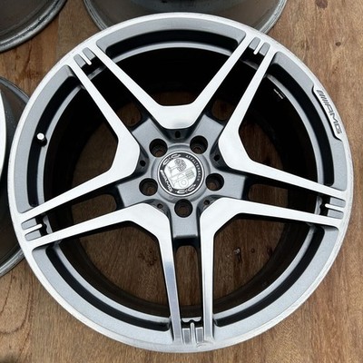 JDM Rare 9.5J & 10J Mercedes-Benz AMG Genuine W212 E63 C218 CLS63 Forg No Tires - Image 5