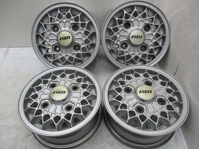 JDM 10Enkei 4J+30 114.3 old car used aluminum wheels 4Book set A10-526 No Tires - Image 2