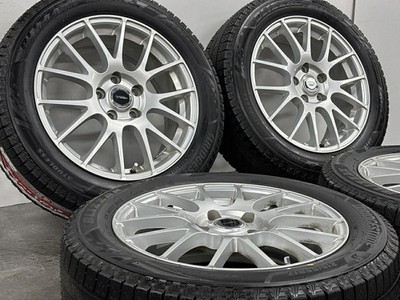 JDM Used Bridgestone wheel set 4-piece set 17x7.0J +53 PCD 114.3 2 (No Tires) - 画像 (3)