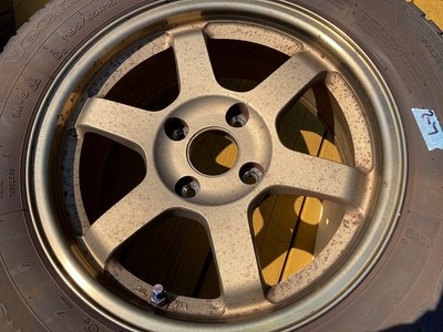 JDM Out of print Size TE37 15PCD108 Peugeot Citroen etc. Left side whe (No Tires) - 画像 (2)