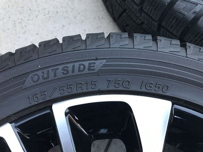JDM Genuine Daihatsu Tanto Custom RS 15-inch aluminum wheels with stud (No Tires) - 画像 (8)