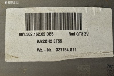 JDM Rare For Spare Use Porsche 911 Type 991 GT3 RS Genuine Front 1pc 2 (No Tires) - 画像 (5)