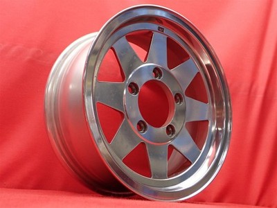JDM 1988 discontinued rare mud-spoke wheels 4-Wheel Set 6J 15PCD139.7 5-hole (No Tires) - 画像 (2)