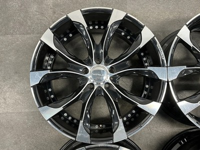 JDM Used WALD JARRET J11-C 4-Wheel Set 22x10.0J +45 PCD 130 Wheels (No Tires) - 画像 (5)